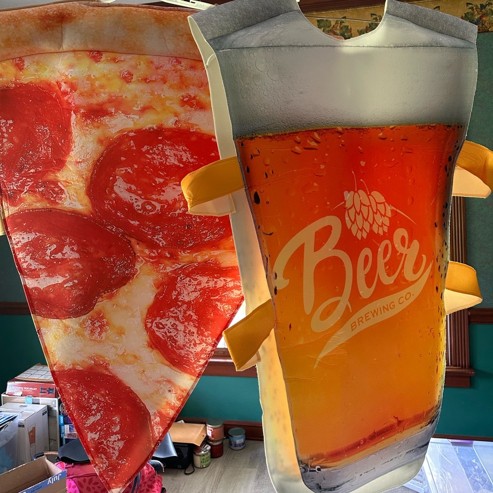 Couples Halloween Costume Pizza and Beer